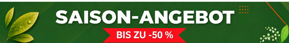 Saison-Angebot: bis zu 50 % Rabatt